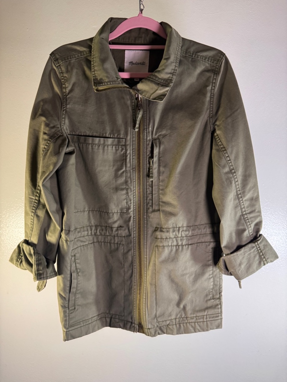 Madewell Olive Green Dispatch Utility Jacket Size M Field Coat C3394 - Picture 3 of 8